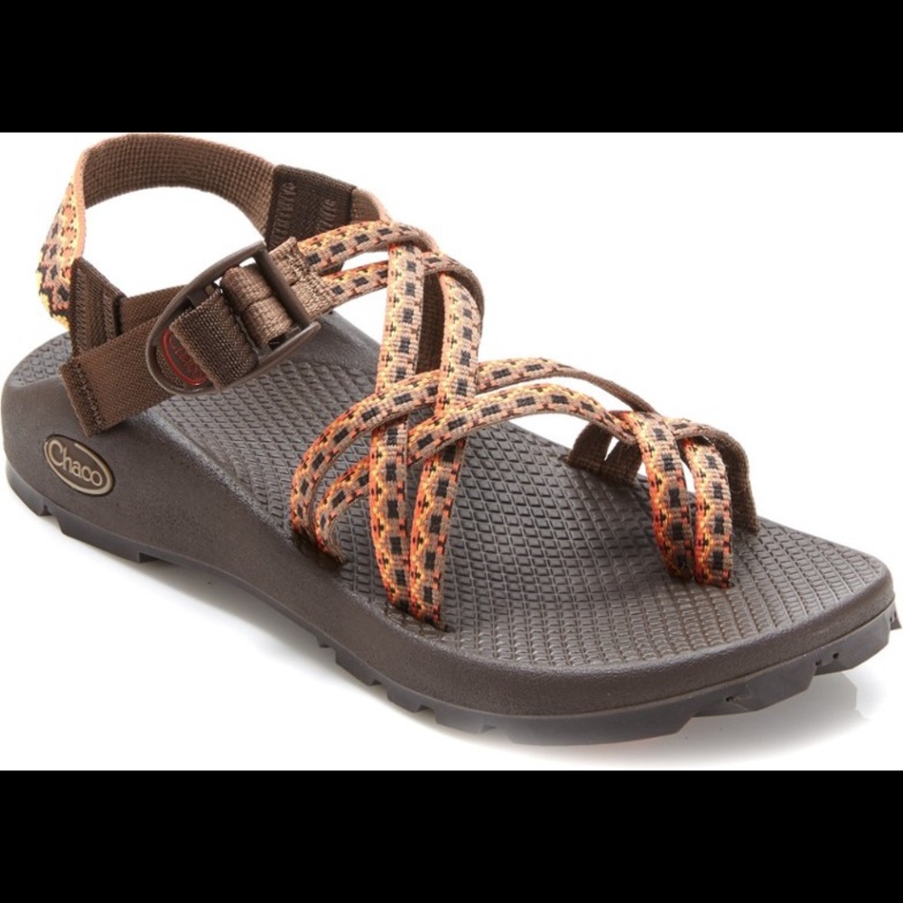 Orange and Brown Chacos (Size 7)